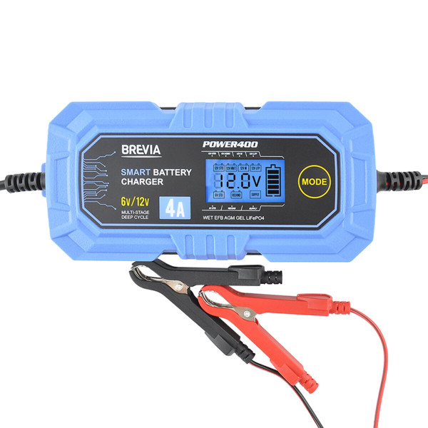 Картинка - Зарядное устройство АКБ Brevia Power400 6V/12V, 4A