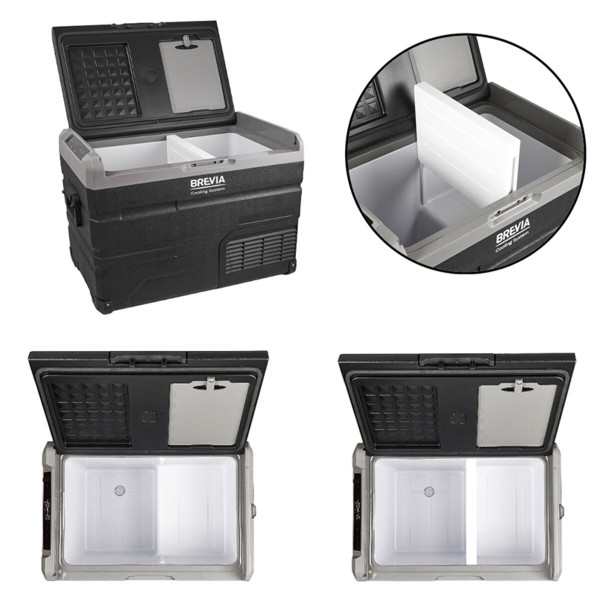 Картинка - Холодильник автомобильный Brevia 38л двухкамерный 22650