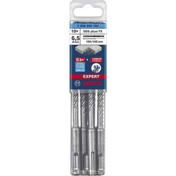 Фото - Бури Bosch SDS Plus-7X д / арм.бетона 6,5x150x215 мм EXPERT, 10 шт