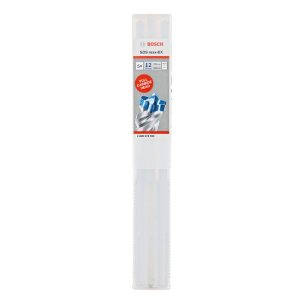 Картинка - Бур Bosch SDS-Max-8X 12х200х340 мм 5 шт (2608578669)