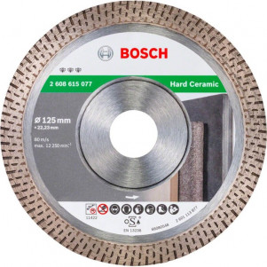 Круг алмазный отрезной Bosch Best for Hard Ceramic 125х22.23х1.4 мм керамика (2608615077)