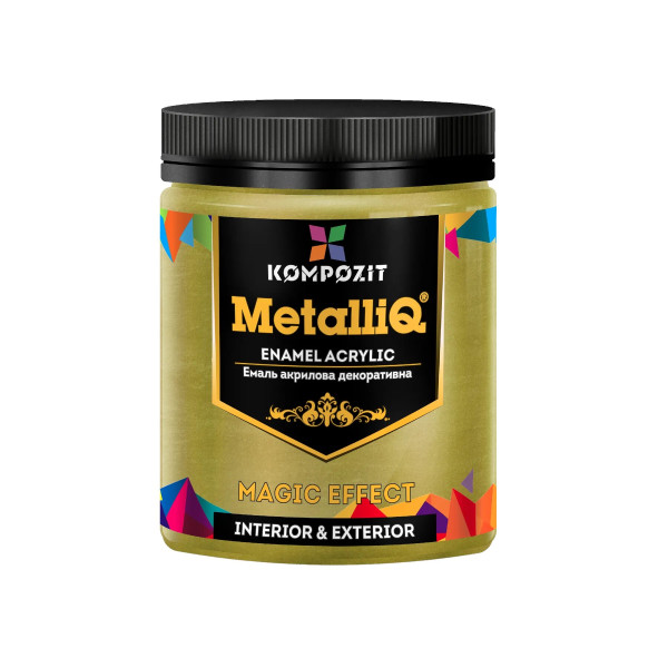 Фото - Емаль акрилова Kompozit MetalliQ золота 0.5 кг