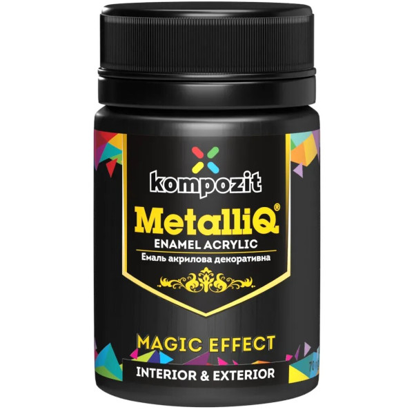 Фото - Емаль акрилова Kompozit MetalliQ чорна перлина 0.07 кг