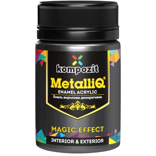 Фото - Емаль акрилова Kompozit MetalliQ платина 0.07 кг