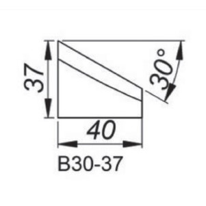 Резец для внешней фаски 30° Promotech NOZ-000019