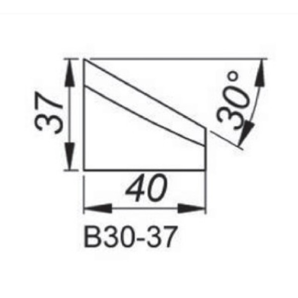 Картинка - Резец для внешней фаски 30° Promotech NOZ-000019