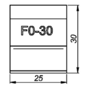 Різець для торцювання сталі 0° Promotech F0-30 NOZ-000031