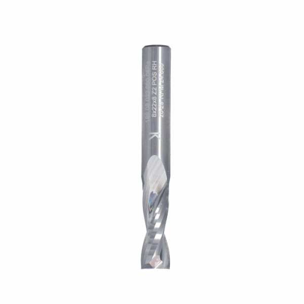 Фото - Фреза ITA TOOLS VHM Z2 D=8 I=22 L=60 S=8 RH позитив, mirror finish, алюміній і пластик SQ01.08.022.060.08R