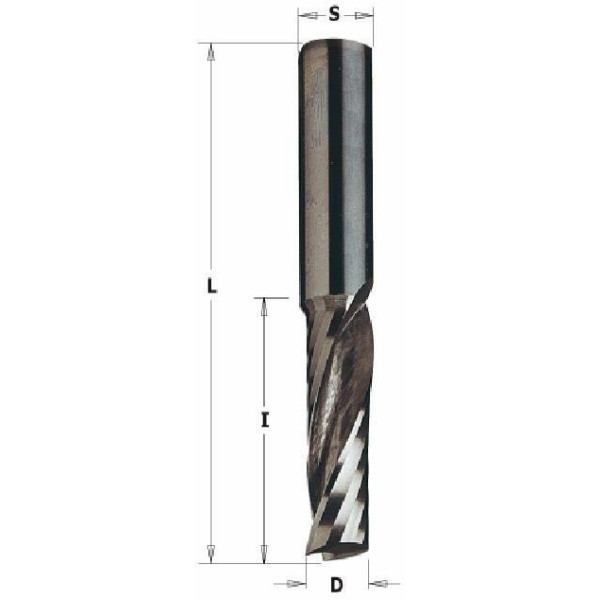 Фото - Фреза ITA TOOLS VHM Z1 D=10 I=42 L=80 S=8 RH позитив, алюміній і пластик SP01.10.042.080.08R