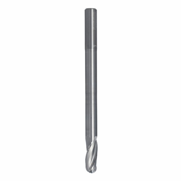 Фото - Фреза ITA TOOLS VHM Z3 D=12 I=30 L=160 S=12 RH радіус R=6 редукція I2=120 0,2 мм поліровані спіралі SQ32.12.030.160.12R
