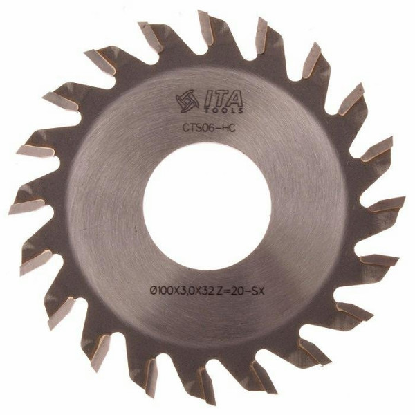 Картинка - Пила ITA TOOLS D=100 F=32 Z=20 K=3,2 Зуб: L позитив PKA.100032020.P1L