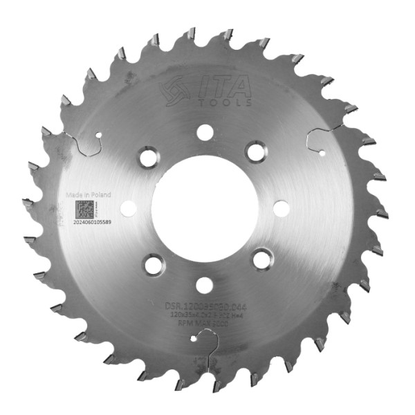 Фото - Пила ITA TOOLS D=120 F= 35 Z= 30 K/P=4,0/2,8H=4 FP PH: 4/M5/50RH + 4/M5/50LH DSR.120035030.044