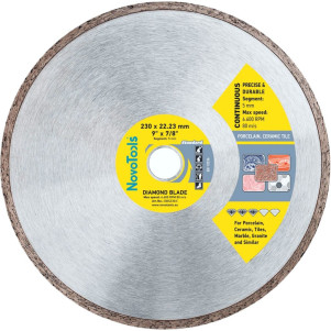 Диск алмазний NovoTools Standard 230 x 22,23 мм, Плитка