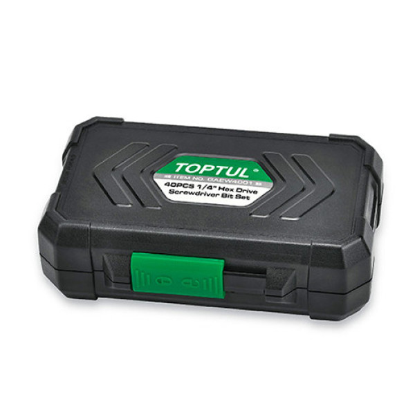 Картинка - Набор бит и головок для шуруповерта TOPTUL 1/4" 40 шт GAEW4001