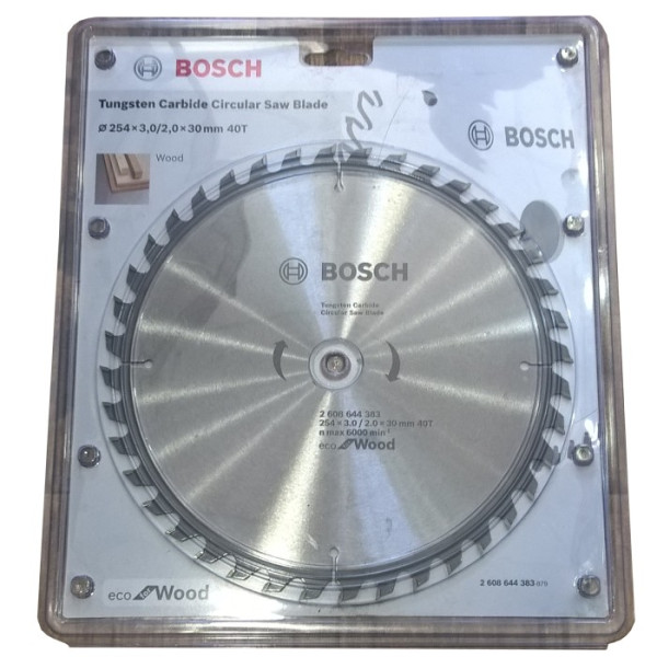 Картинка - Диск пильный Bosch Optiline Wood ECO 254х30х40Т (2608644383)