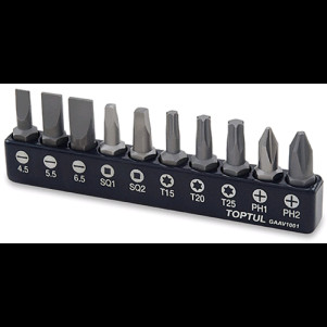 Набор бит TOPTUL 1/4" 10 шт GAAV1001 Набор бит TOPTUL 1/4" 10 шт GAAV1001
