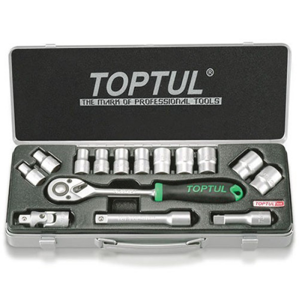 Фото - Набір інструментів TOPTUL 1/2" 15 шт (6-гр.) GCAD1502