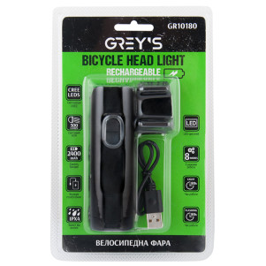 Велосипедная фара Grey's LED 1xCree XP-G 500lm 2400mAh