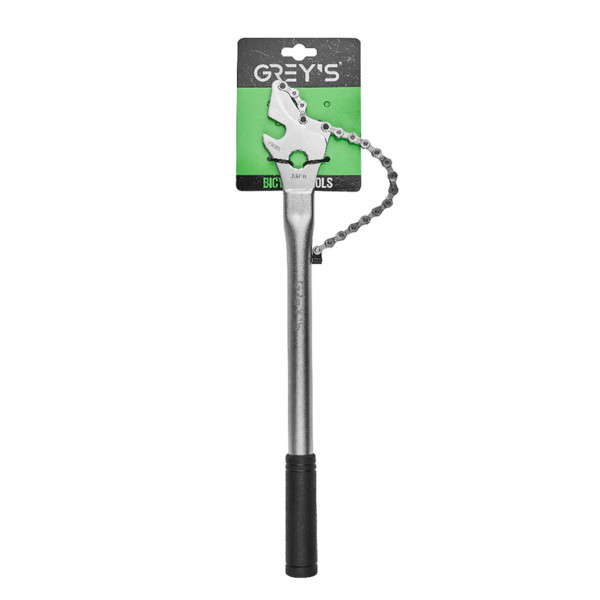 Фото - Ключ-хлист Grey's для зняття касети та трещітки під 7-12 швидкостей, з педальним ключем 15мм