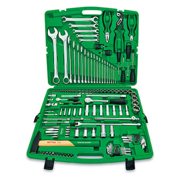 Картинка - Универсальный набор инструмента TOPTUL 1/4", 1/2", 130 шт (12-гр.) GCAI130T1