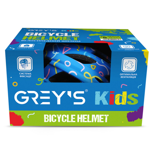 Картинка - Велосипедный шлем детский Grey's S синий матовый