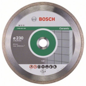 Круг алмазный отрезной Bosch PF Ceramic 230х22.23 керамика (2608602205)