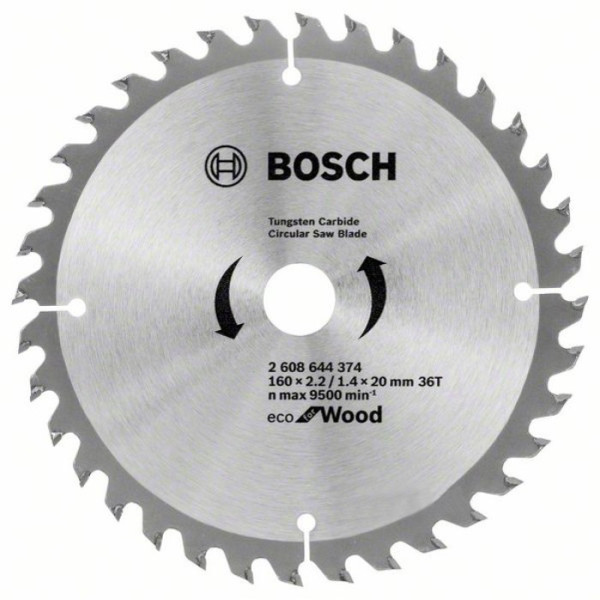 Картинка - Диск пильный Bosch Eco for Wood 160х20х36Т (2608644374)