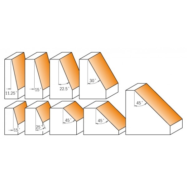 Картинка - Фреза для снятия фаски с подшипником HM A=45 D=45 I=18 S=8 (936.420.11)