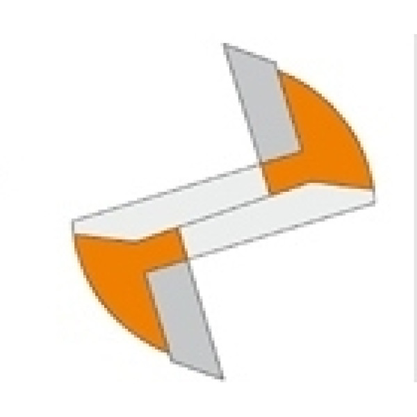 Картинка - Фреза прямая (длинная серия) HM D=10 I=31,7 L=70 S=12,7 (812.600.11)