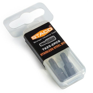 Биты 1/4 "TX25x25мм 2шт. Нержавеющая сталь (20848.STACO)