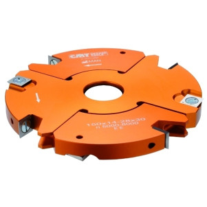 Фреза насадна D=150 I=14-28 F=40 RPM=5000-8000 Z=4+4 max.thick. 49mm ALU (694.021.40)