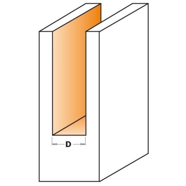 Картинка - Фреза прямая (длинная серия) HM D=10 I=31,7 L=70 S=12,7 (812.600.11)