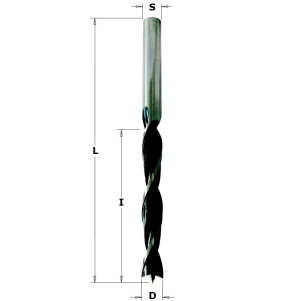 Свердло NP HS D = 10 I = 80 L = 120 S = 10 RH (хвіст-к циліндр.) (517.100.31)
