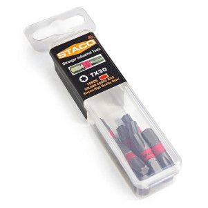 Бита 1/4 "дюйма TX30x25мм 10шт. Красные (20895.STACO)