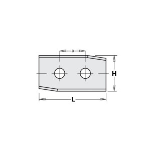 Ніж HM 30,0x12,0x1,5mm HC05 a = 14,0 <35 RH (30126)
