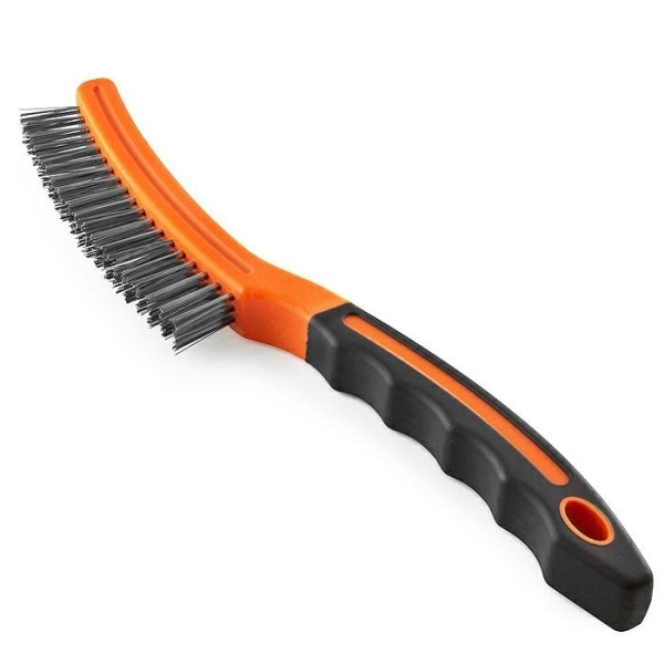 Картинка - Щетка проволочная 3x19 из нержавеющей стали -мягкая ручка (56297.STACO)