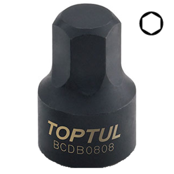 Фото - Головка TOPTUL HEX 1/4" 8 мм (цілісна) BCDB0808