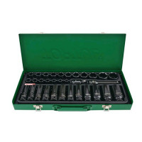 Набор головок торцевых ударных TOPTUL 1/2" 8-32 мм 32 шт GDAD3201