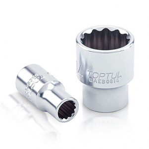Головка торцева TOPTUL 12-гранна 1/4" 8 мм BAEB0808