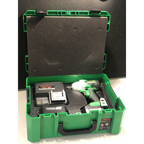 Картинка - Аккумуляторный ударный гайковерт TOPTUL KPA-1639E