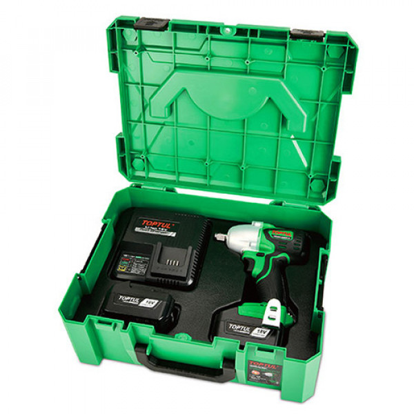 Картинка - Аккумуляторный ударный гайковерт TOPTUL KPA-1639E