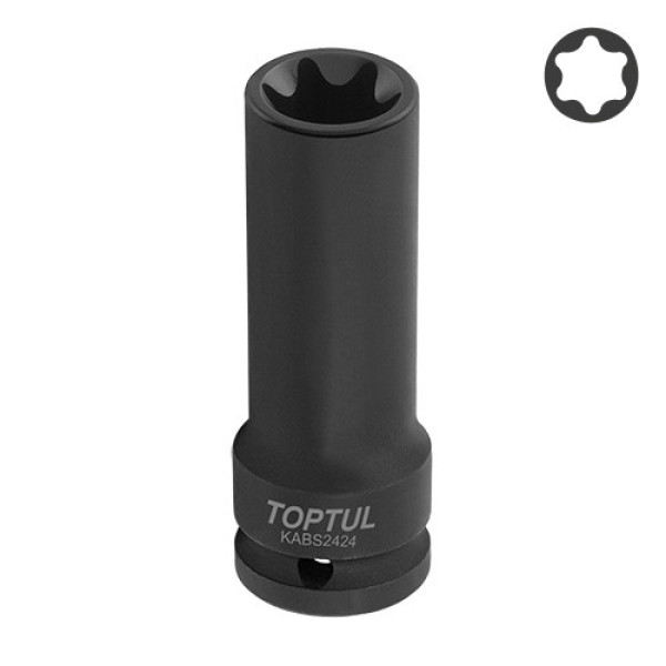 Фото - Головка торцева ударна TOPTUL 3/4" E24 110 мм KABS2424