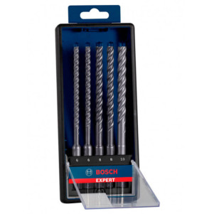 Буры Bosch SDS Plus-7X д/арм.бетона 6/6/8/8/10 мм, НАБОР EXPERT, 5 шт