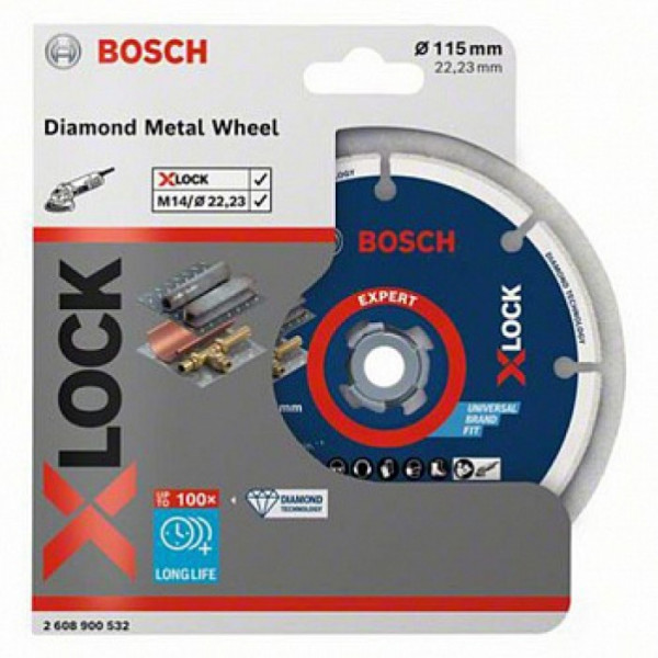 Картинка - Диск алмазный Bosch X-Lock Expert 115x22.23 мм (2608900532)