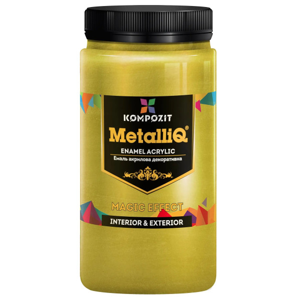Фото - Емаль акрилова Kompozit MetalliQ золота 0.9 кг