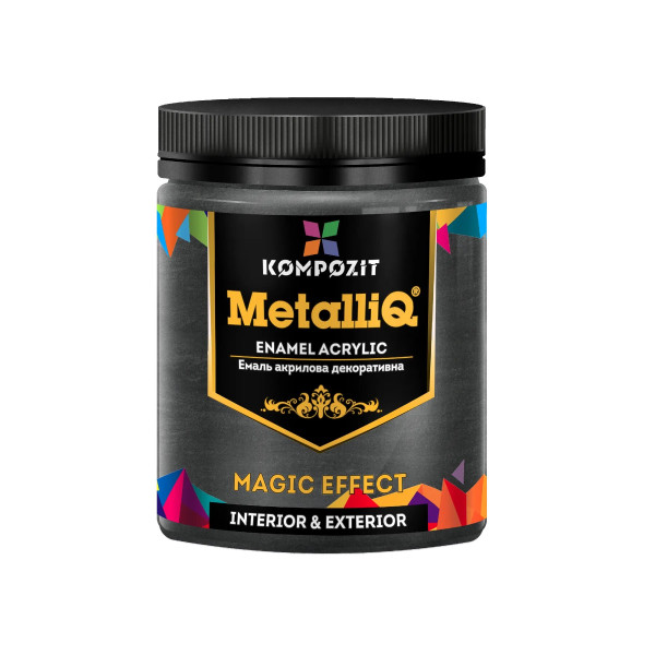 Фото - Емаль акрилова Kompozit MetalliQ чорна перлина 0.5 кг