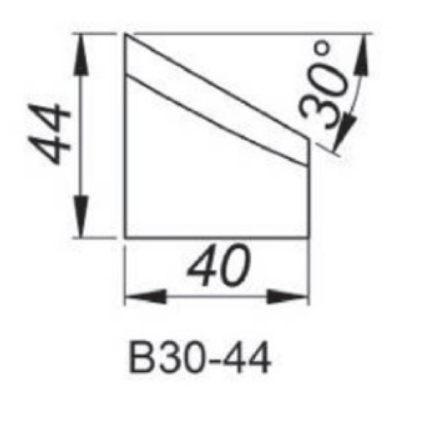 Картинка - Резец для внешней фаски 30° Promotech NOZ-000018