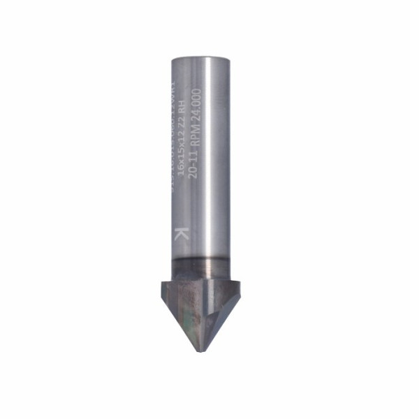 Фото - Фреза ITA TOOLS VHM Z2 D=16 I=15 L=60 A=90°S=12 RH для alucobondu покриття WDLC FVH.16.015.060.12WR