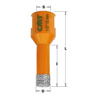 Алмазное сверло CMT D=20 I=35 L=60 S=M14 552-520