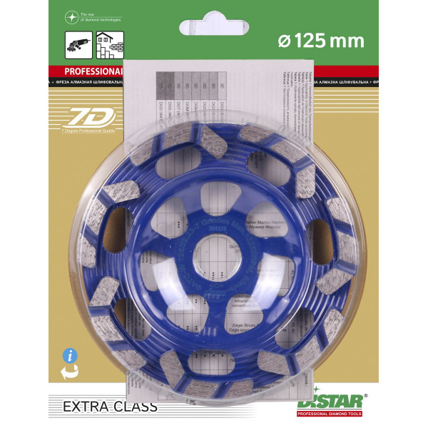 Картинка - Фреза алмазная Distar DGS-W 125/22,23-7 Grindex